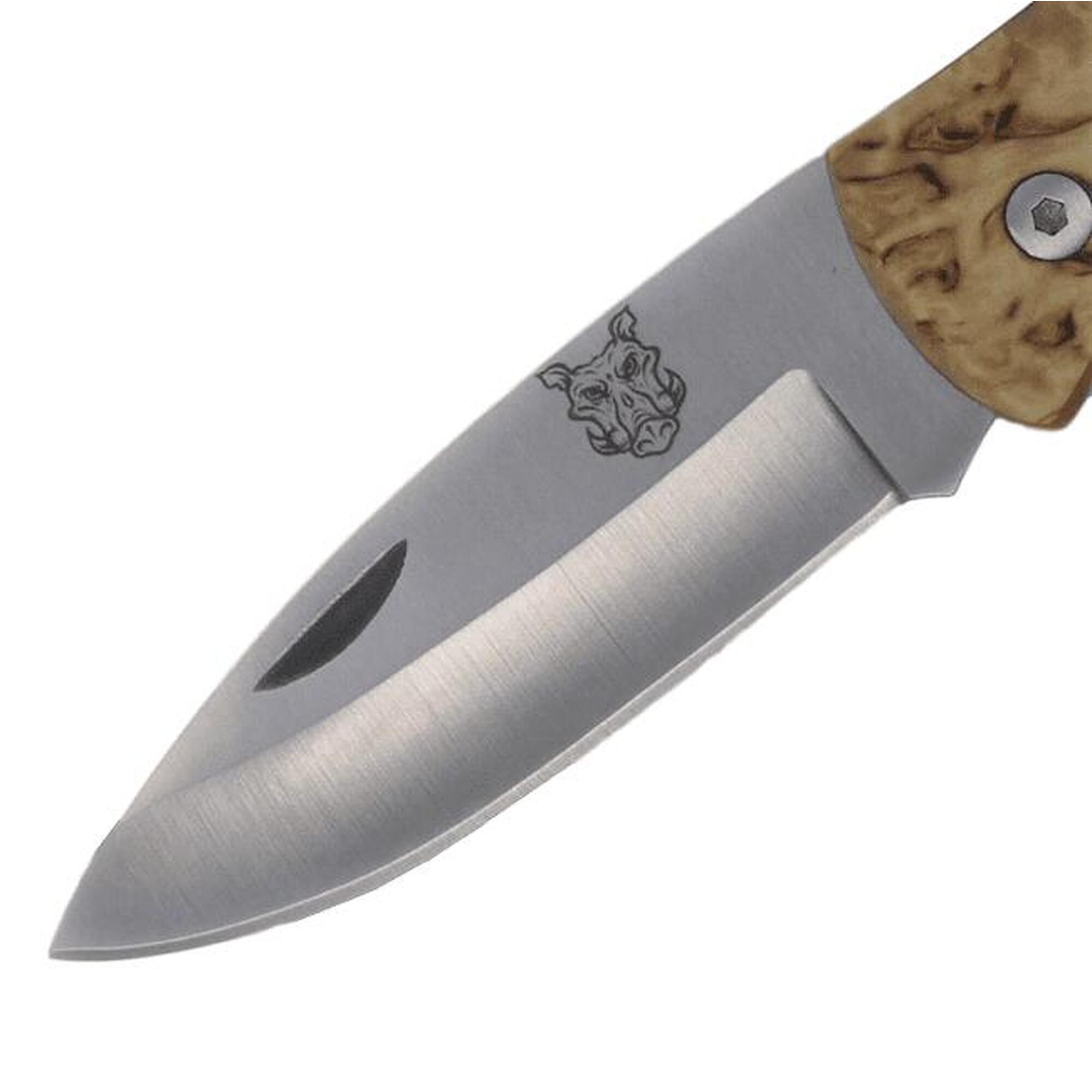 TBS Outdoor MK III TBS Boar Edc Non Locking Curly Birch Hollo Grind