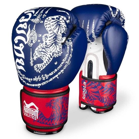 Phantom Gants de Boxe Muay Thai Bleu 14 oz