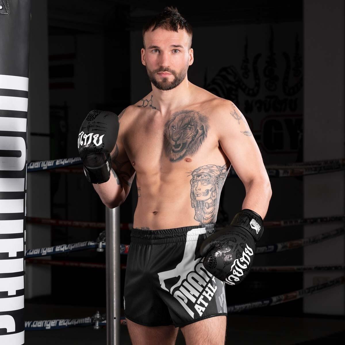 Phantom Muay Thai Boxing Gloves Black 10 oz 6/6