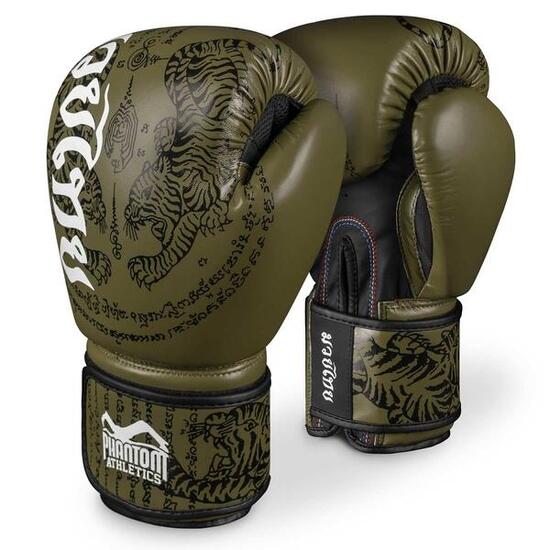 Phantom Muay Thai Boxing Gloves Khaki 14 oz