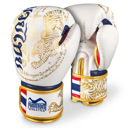 Phantom Boxhandschuhe Muay Thai Weiß-Gold 10 oz