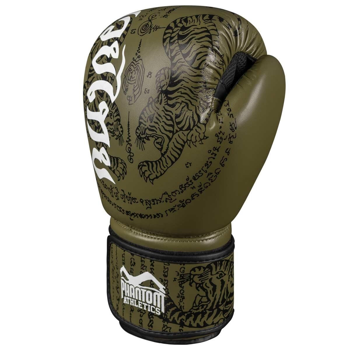 Phantom Muay Thai Boxing Gloves Khaki 12 oz 2/5