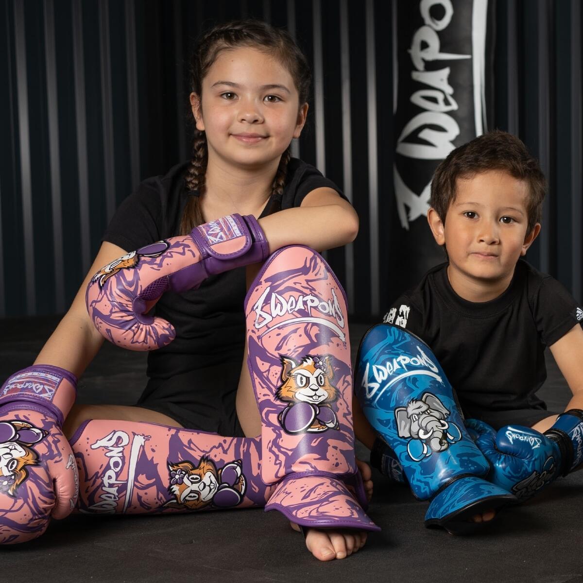 Protège-tibias enfants 8 WEAPONS – Rose – L/XL – Jenny 2/7