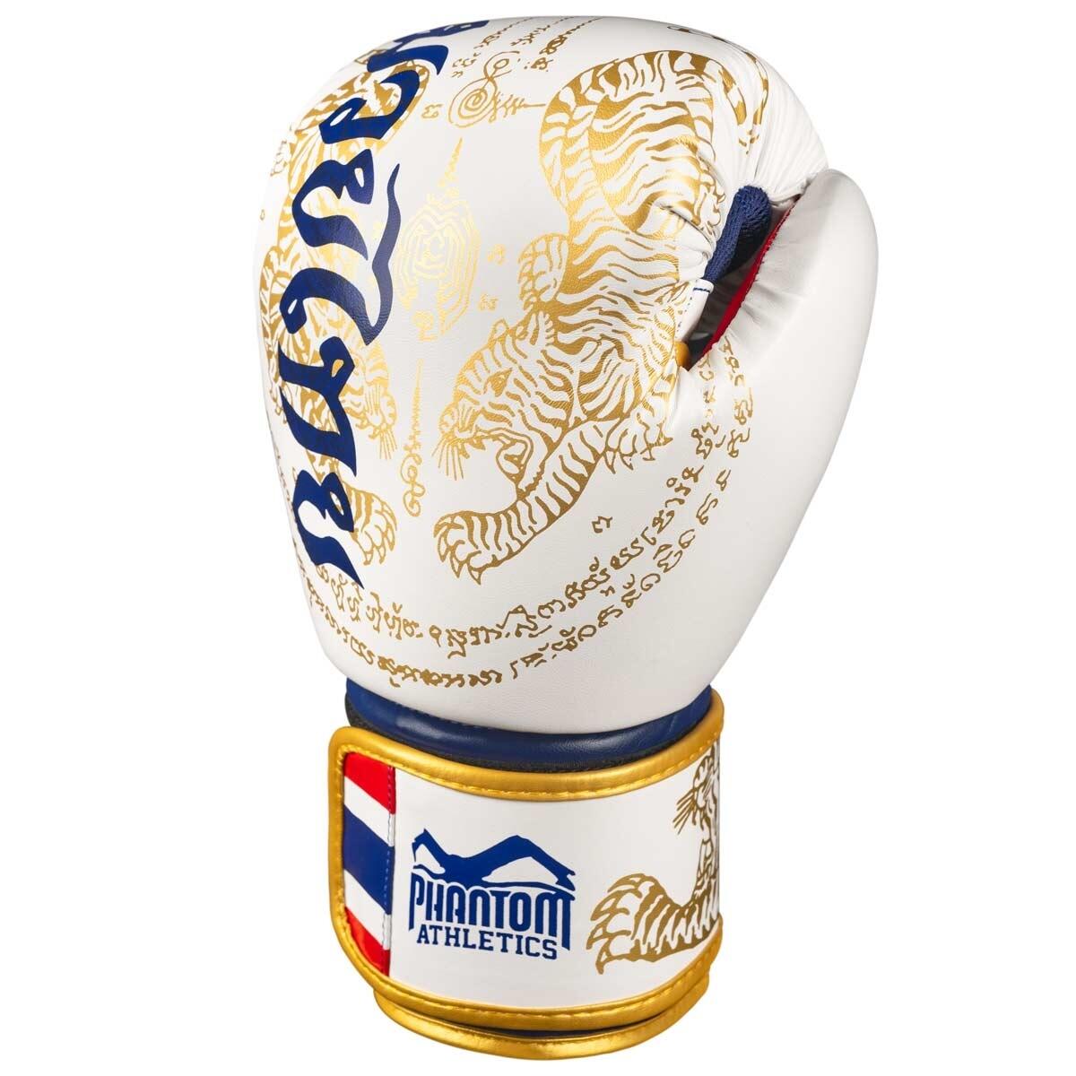 Phantom Gants de Boxe Muay Thai Blanc-Or 12 oz 2/7