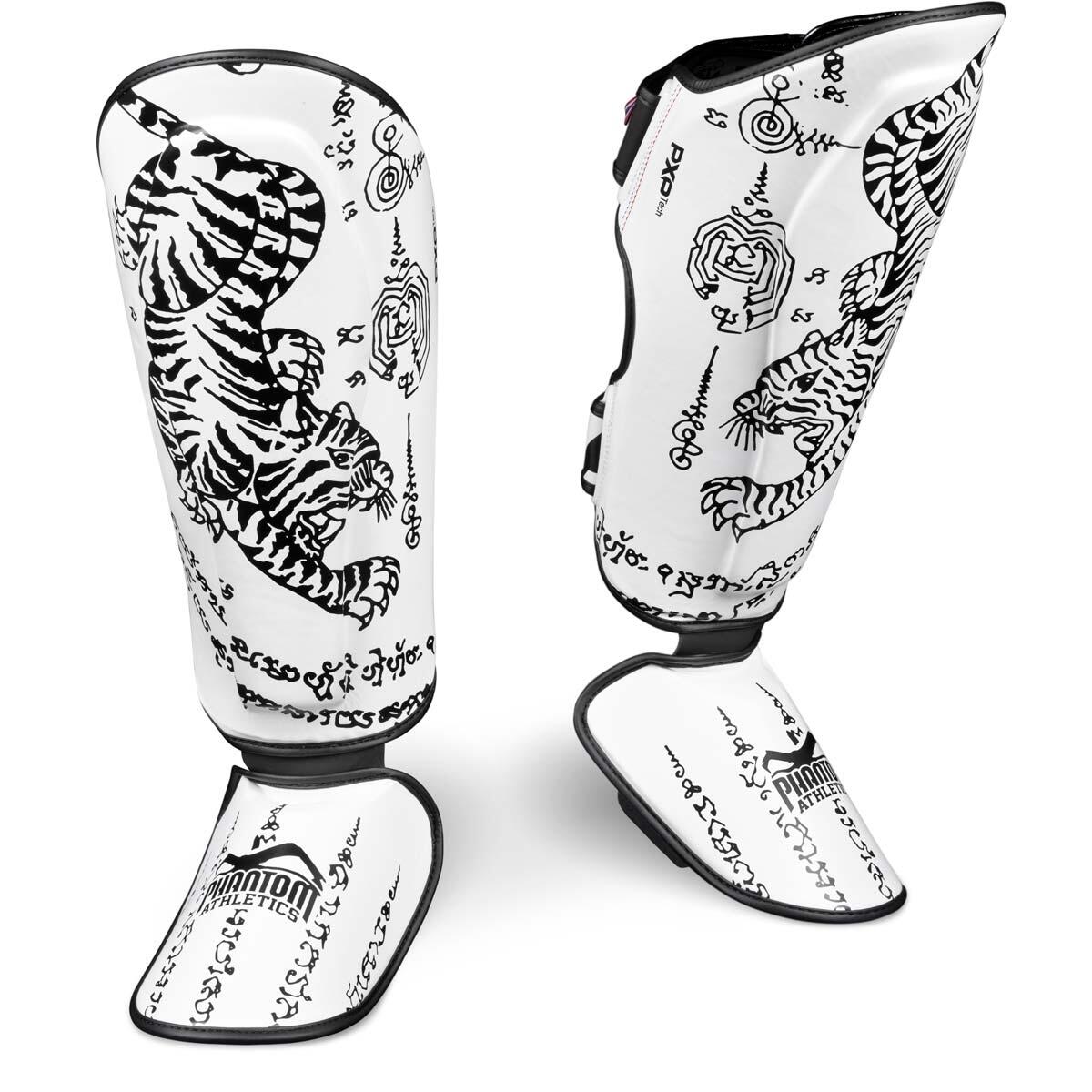 Schienbeinschoner Phantom Muay Thai – Weiss – S/M