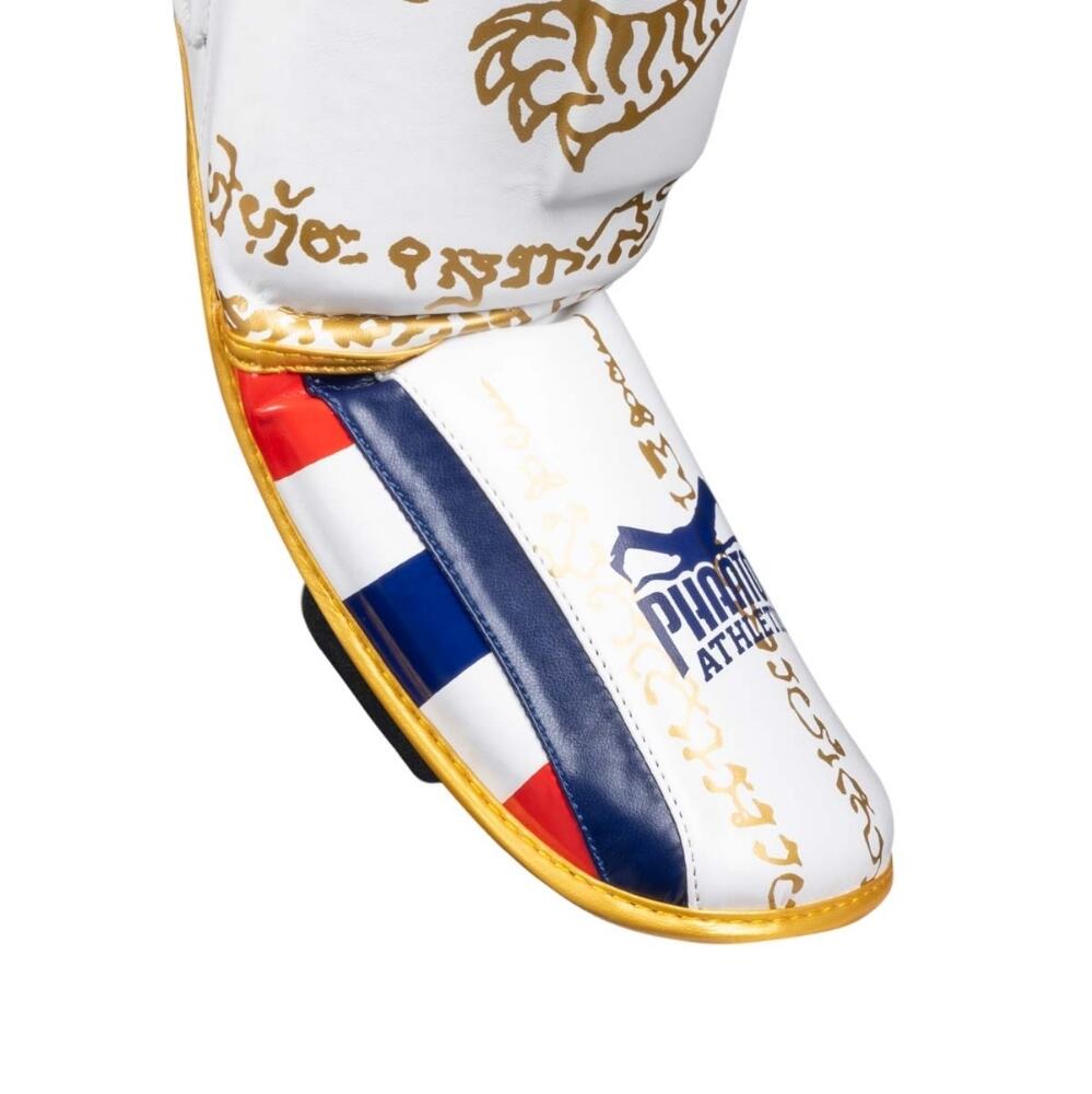 Paratibie Phantom Muay Thai – Bianco/Oro – S/M 2/4