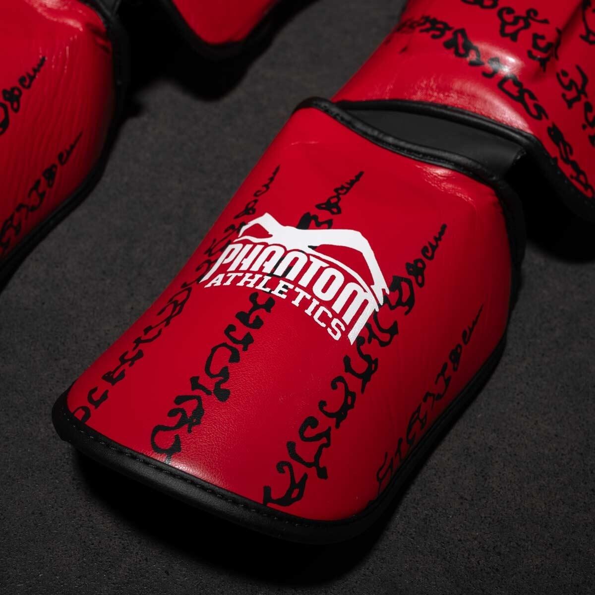 Protège-tibias Phantom Muay Thai – Rouge – L/XL 3/3