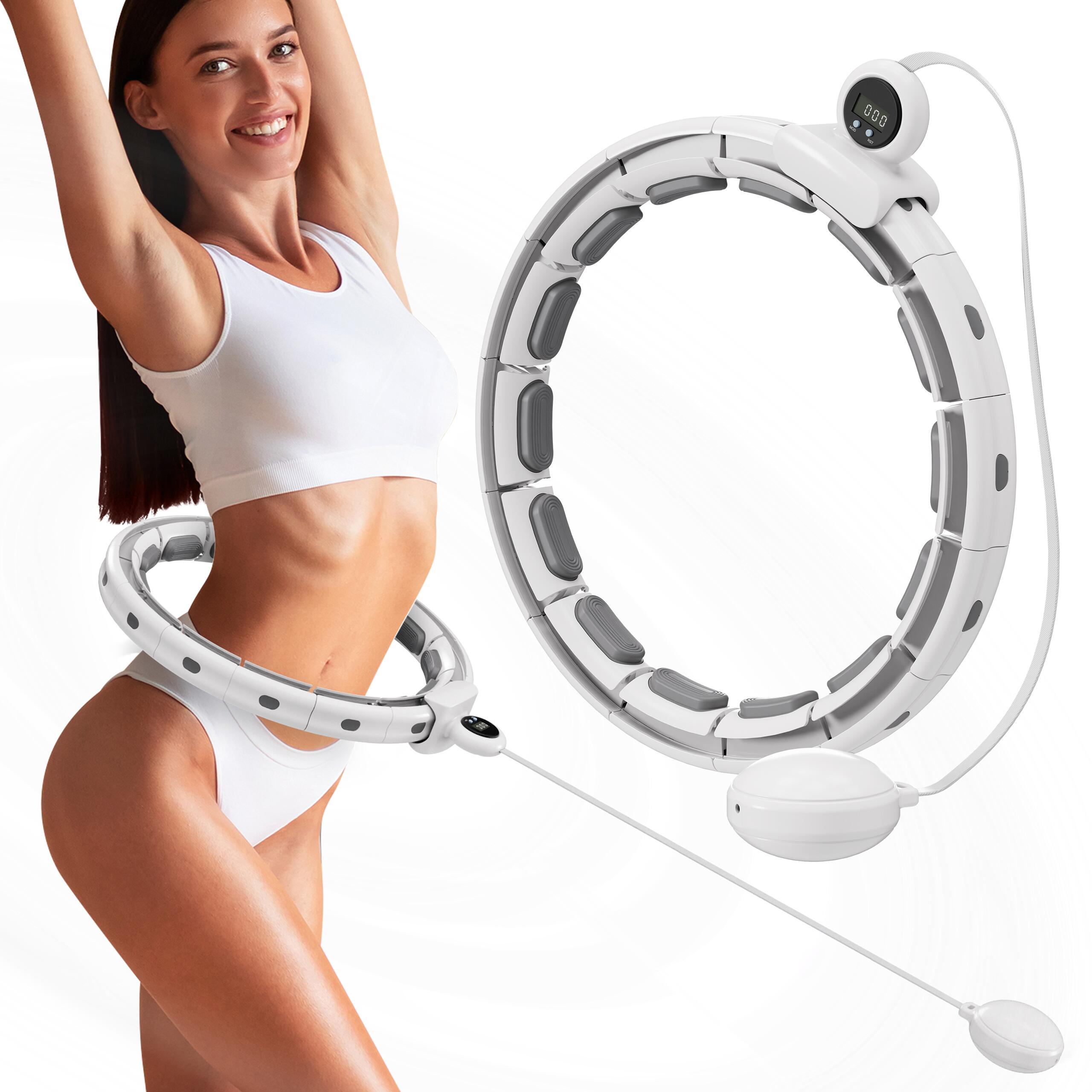 ATHLER Großer Hula-Hoop zum Training Athler Emu 50 mit Gewicht und Massage-Noppen