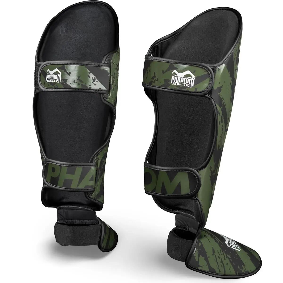 Protège-tibias Phantom Camo Tiger – Vert – S/M 2/2
