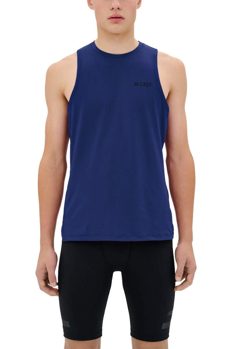 Tank top sportowy koszulka bez rękawów do biegania The Run CEP męski 3/4