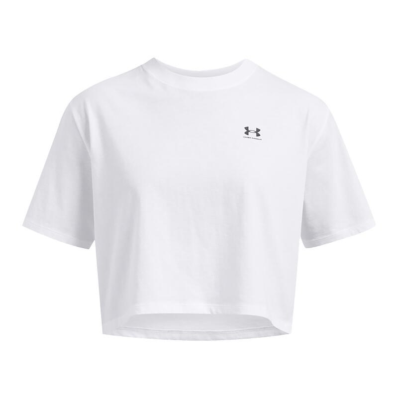 Under Armour Boxy Crop-logo-T-shirt voor dames