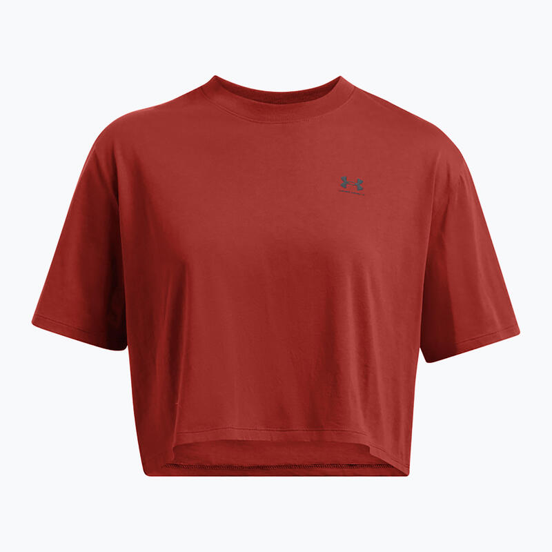 Under Armour Boxy Crop-logo-T-shirt voor dames