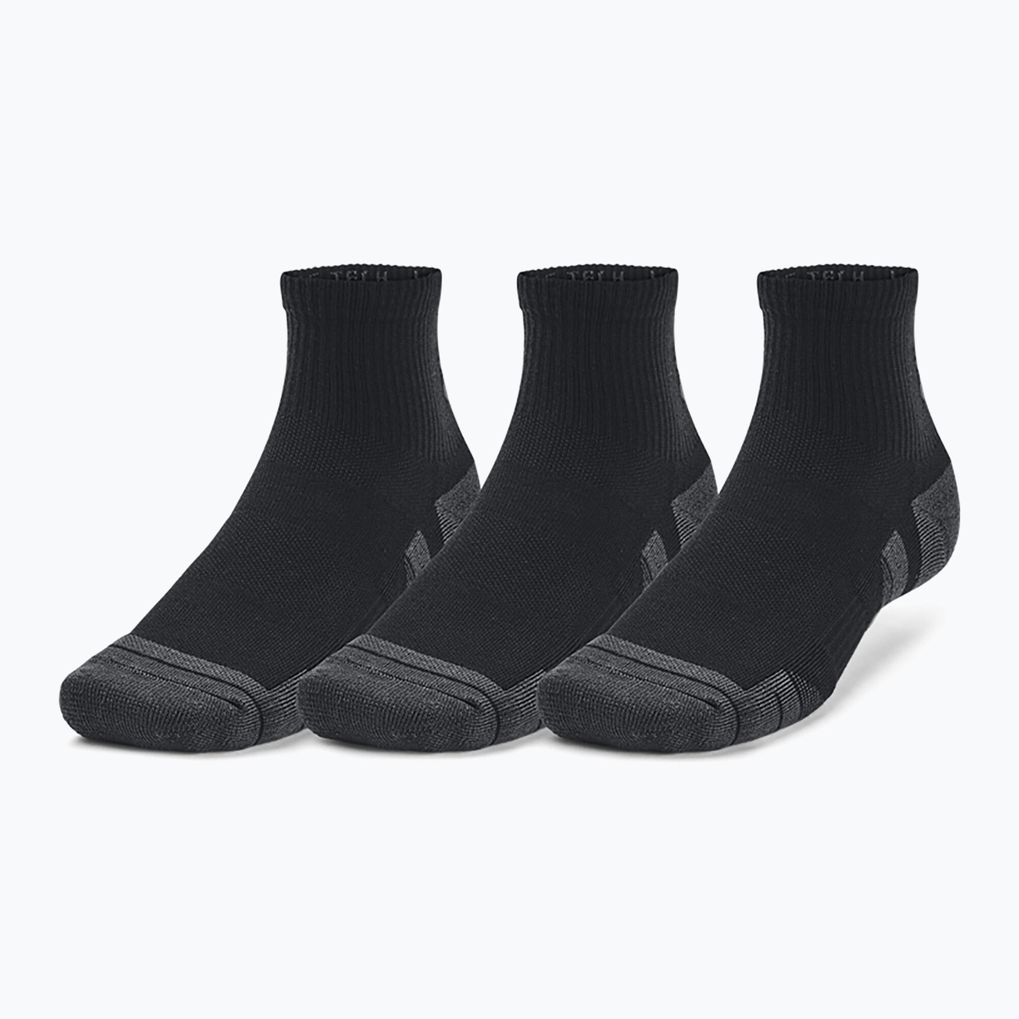 3 paia di calzini Under Armour Performance Tech Mid-High Nero Unisex 5/5
