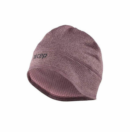 Czapka zimowa unisex odblaskowa termoaktywna z otworem na kucyk do biegania CEP