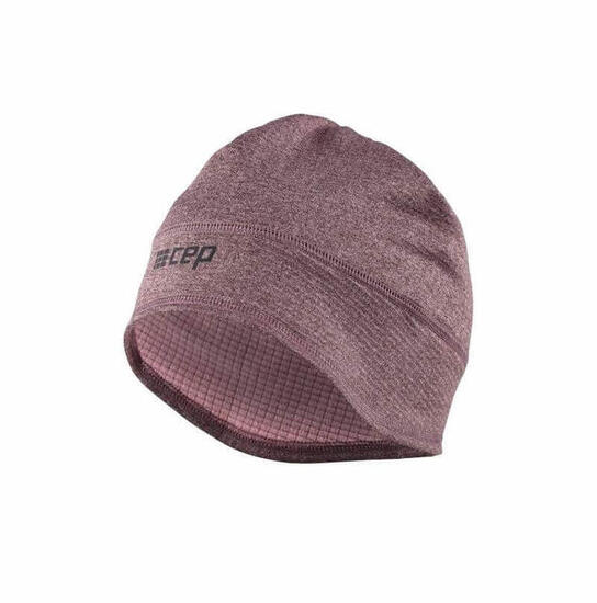 Czapka zimowa unisex odblaskowa termoaktywna z otworem na kucyk do biegania CEP