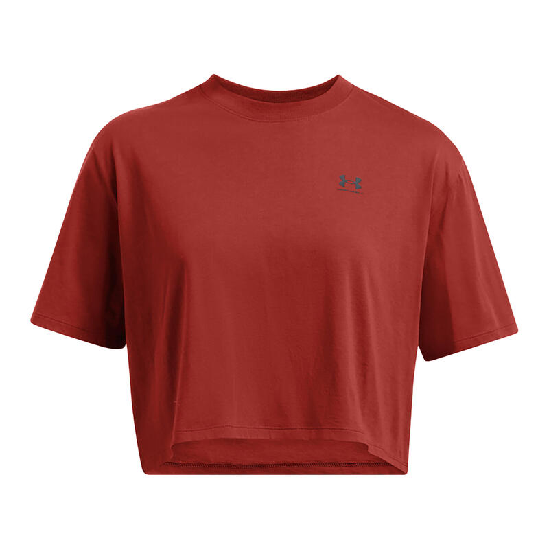 Under Armour Boxy Crop-logo-T-shirt voor dames