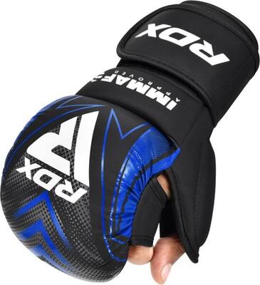Immaf shooter grappling gloves mma blauw - maat: s