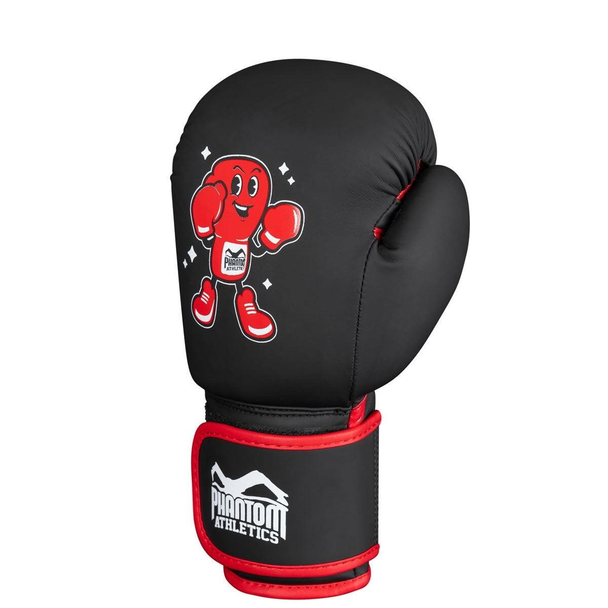 Boxhandschuhe Kinder Phantom Punchy – Schwarz/Rot – 4 oz 3/5