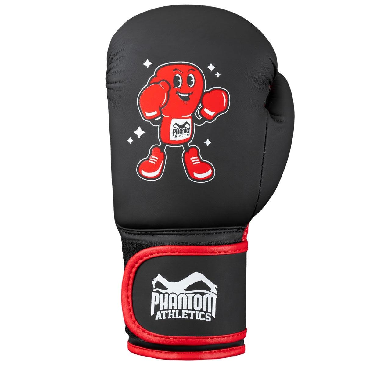Boxhandschuhe Kinder Phantom Punchy – Schwarz/Rot – 4 oz 2/5