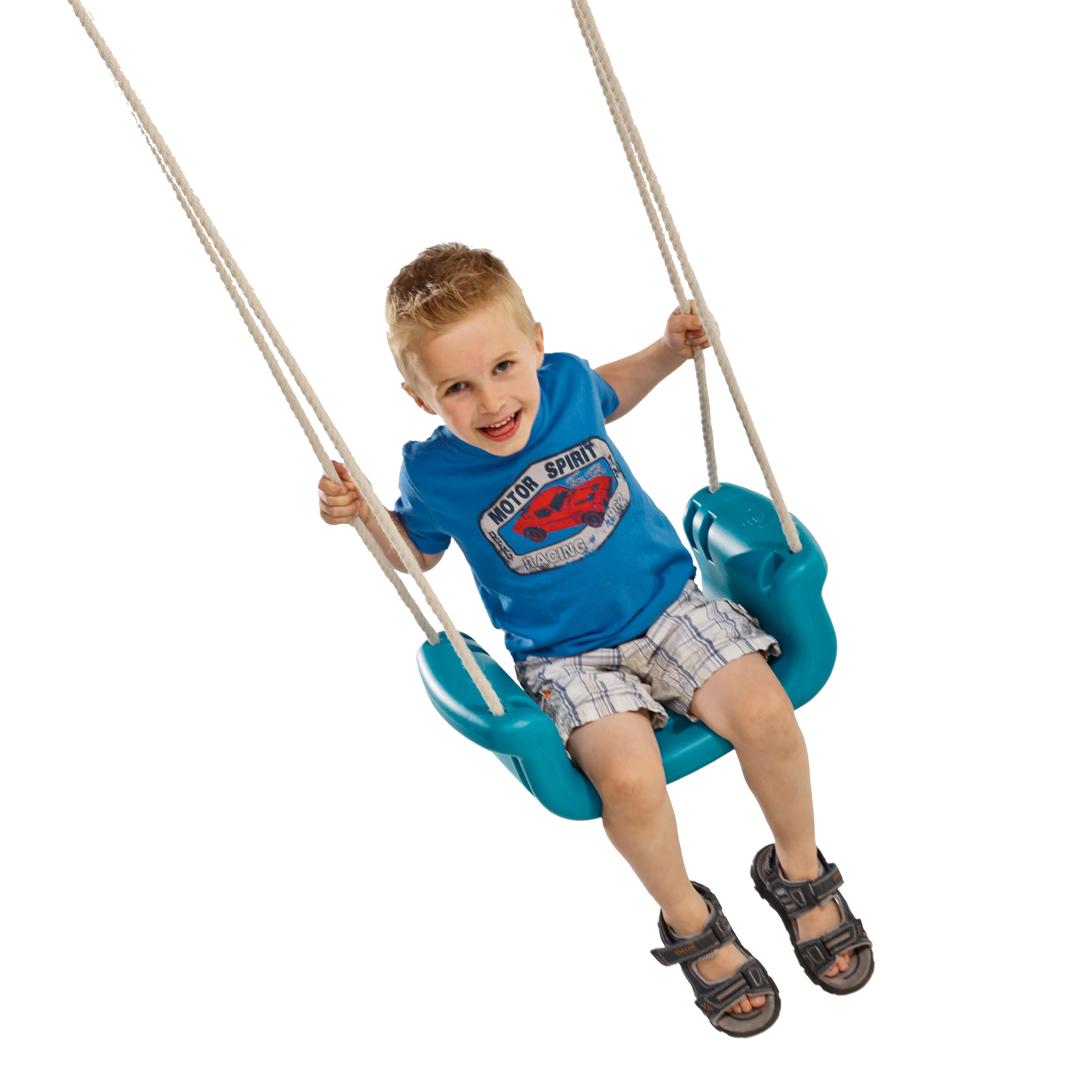Siège De Balançoire KBT En Plastique Droit - Couleur Vert, Pour Enfants à Partir De 3 Ans