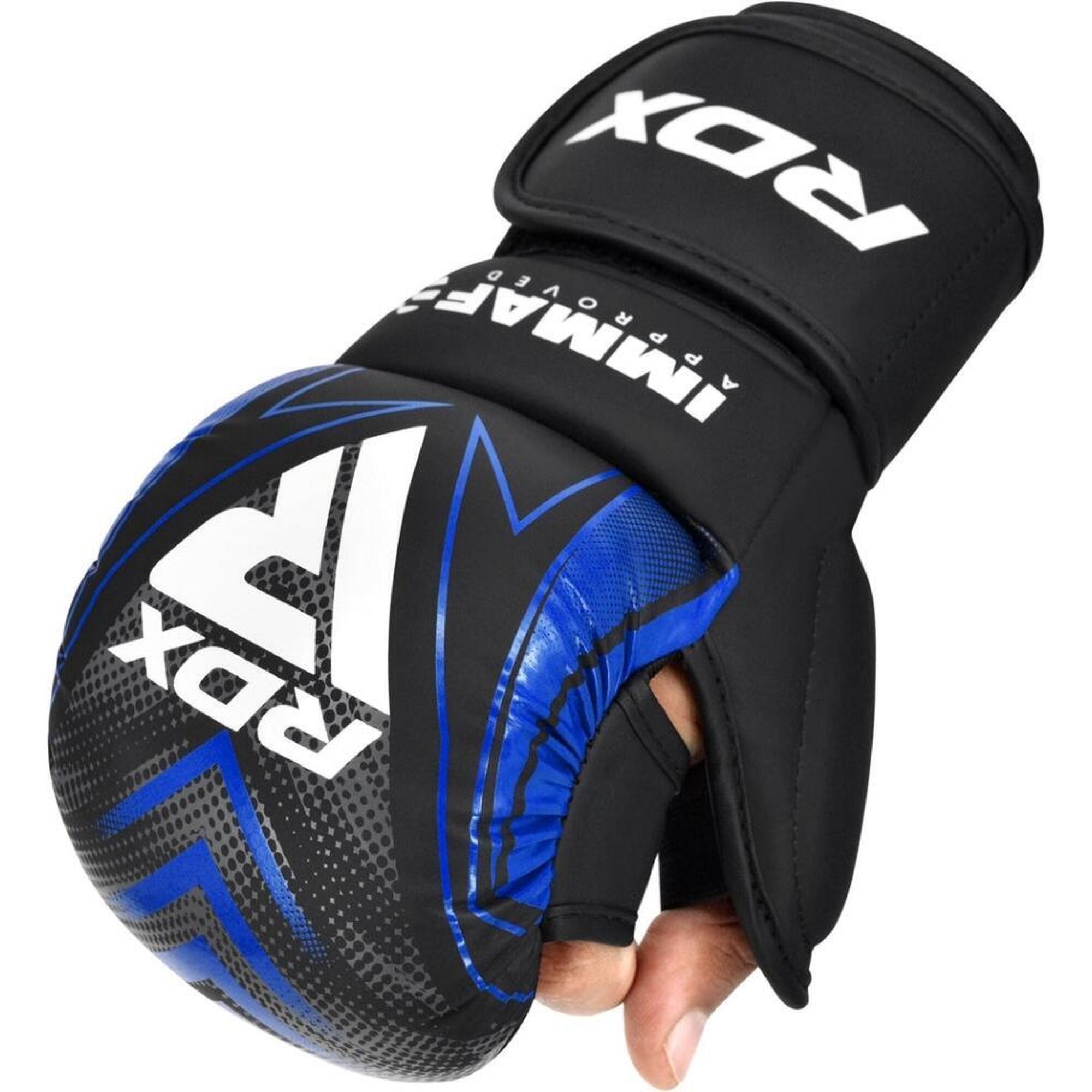 Rdx Sports - Gants De Mma Rdx Shooter Immaf – Bleu – L - Gants De Boxe - Bleu - 42 M/l - Decathlon