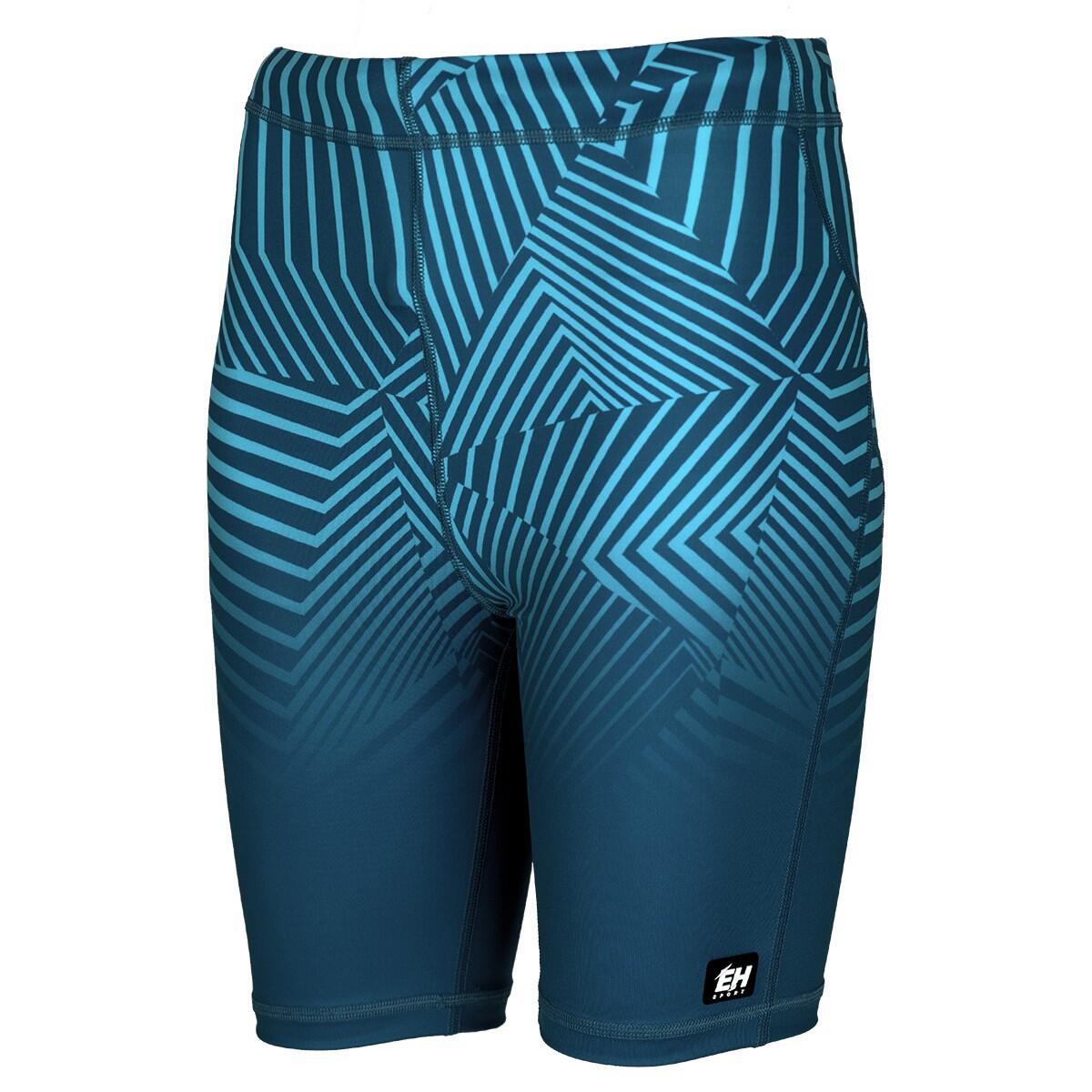 Extreme Hobby - Legging Court Pour Femmes De Running Extreme Hobby 1/3 Caleidoscope - Corsaire De Running - Bleu - 48 Xl - Decathlon