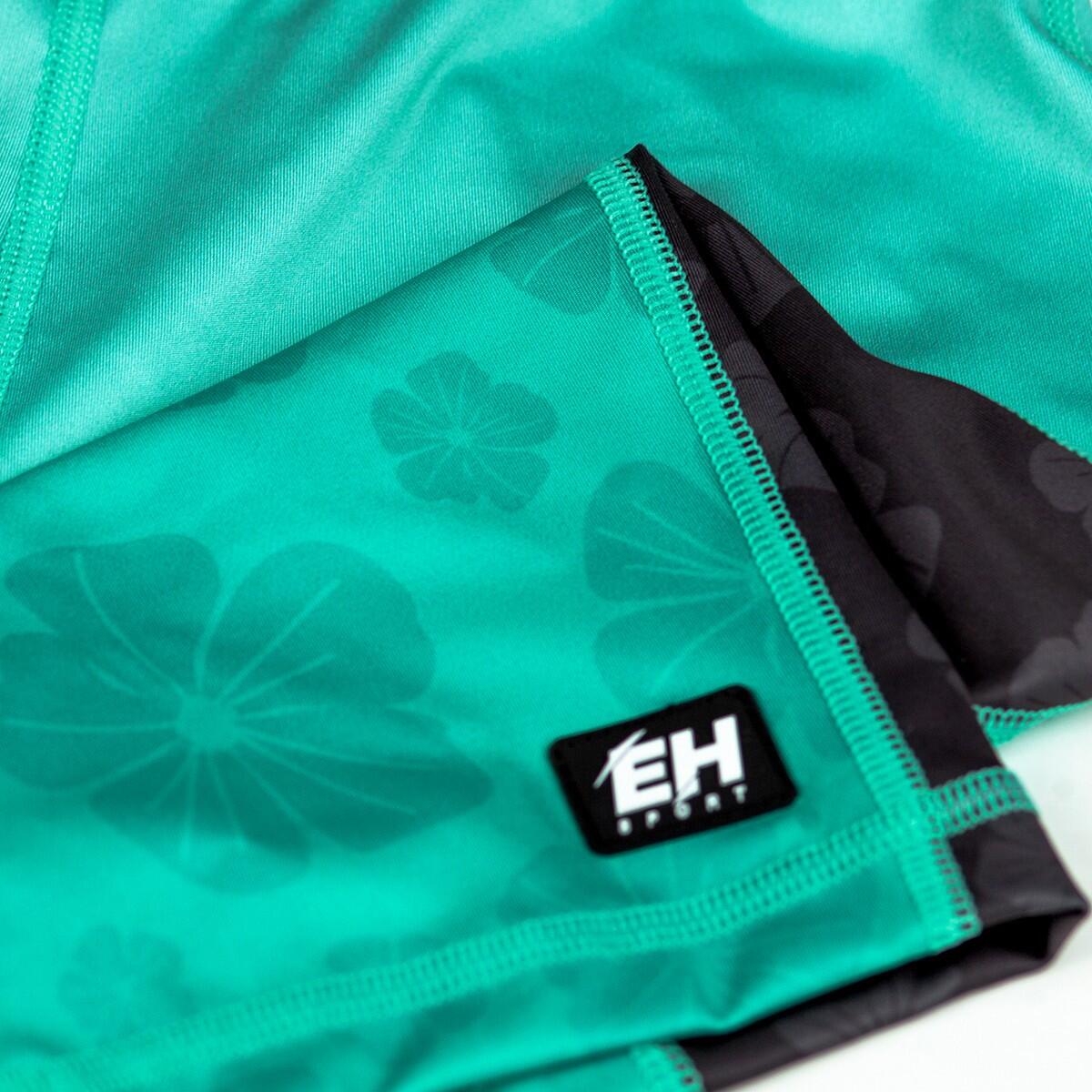 Leggings corti da donna da running EXTREME HOBBY 1/3 FLOWERS 4/6