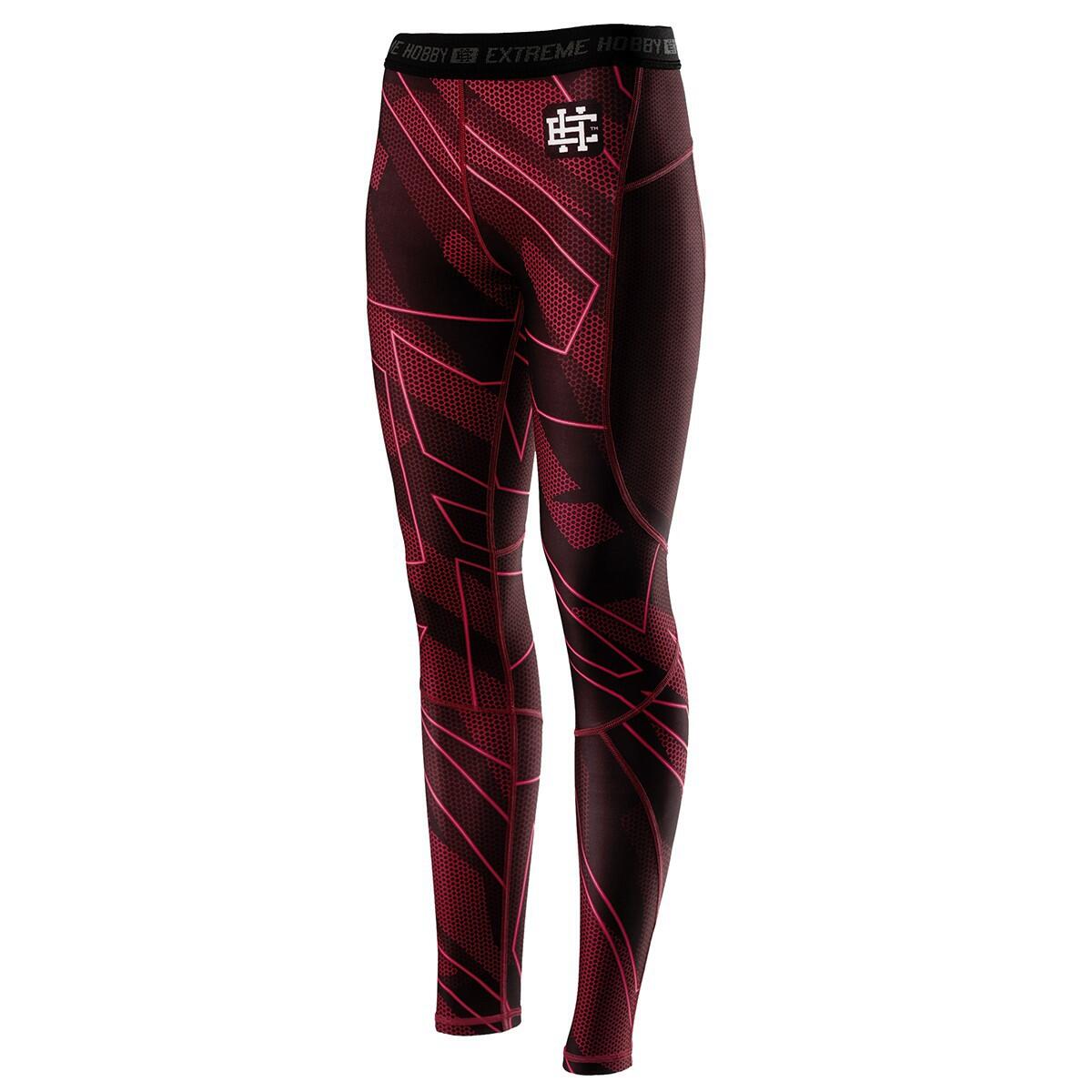 Extreme Hobby - Leggings De Sport Pour Femmes Extreme Hobby Shadow - Collant - Marron|rouge - 44 L - Decathlon