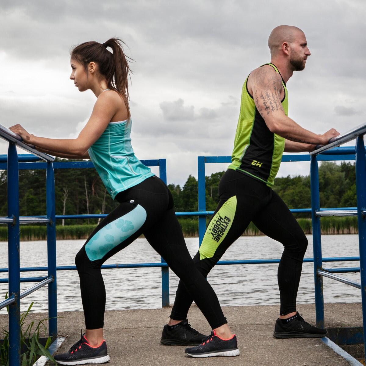 Leggings de running pour femmes EXTREME HOBBY FLOWERS 5/6