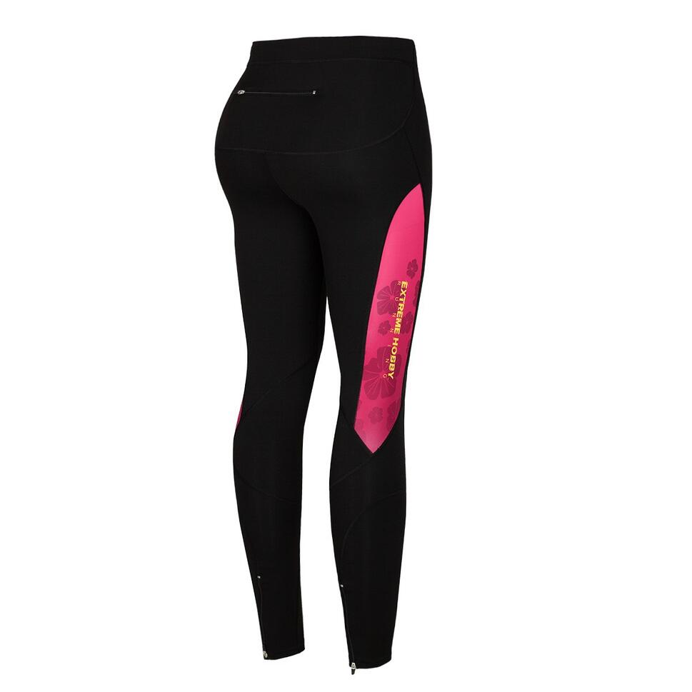 Legginsy do biegania damskie EXTREME HOBBY FLOWERS thumbnail