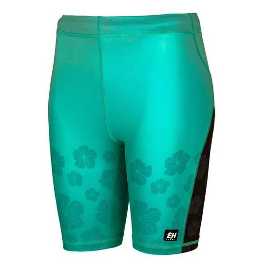 Legging court pour femmes de running EXTREME HOBBY 1/3 FLOWERS
