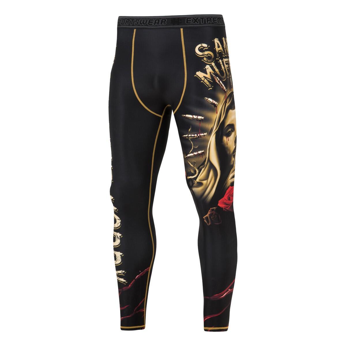 Extreme Hobby - Leggings De Sport Pour Hommes Extreme Hobby Santa Muerte - Legging - Noir - 52 2xl - Decathlon