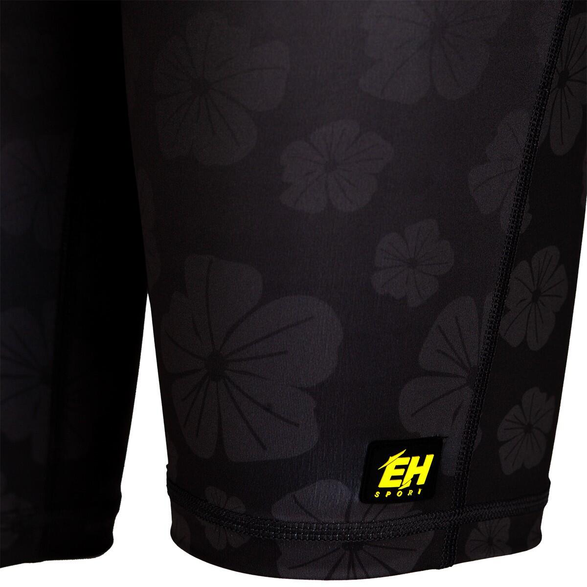 Leggings corti da donna da running EXTREME HOBBY 1/3 FLOWERS 3/6