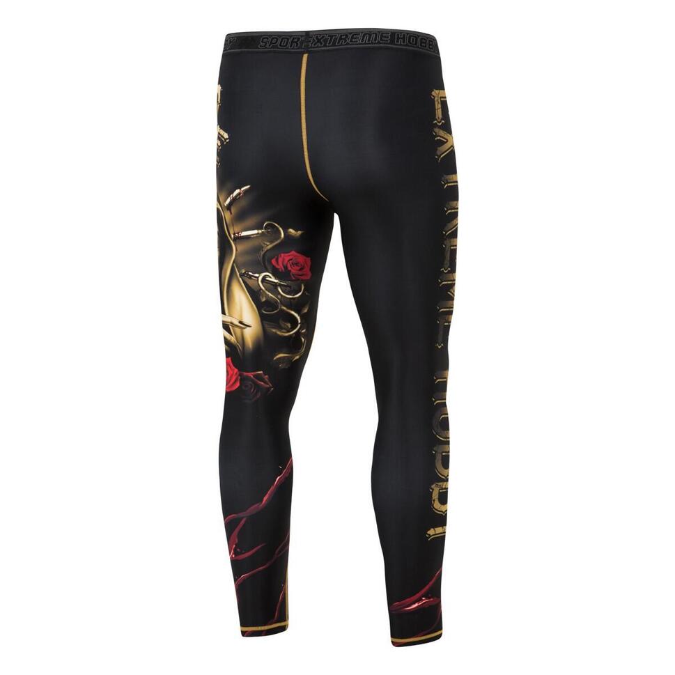 Legginsy sportowe męskie EXTREME HOBBY SANTA MUERTE