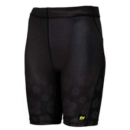 Legging court pour femmes de running EXTREME HOBBY 1/3 FLOWERS