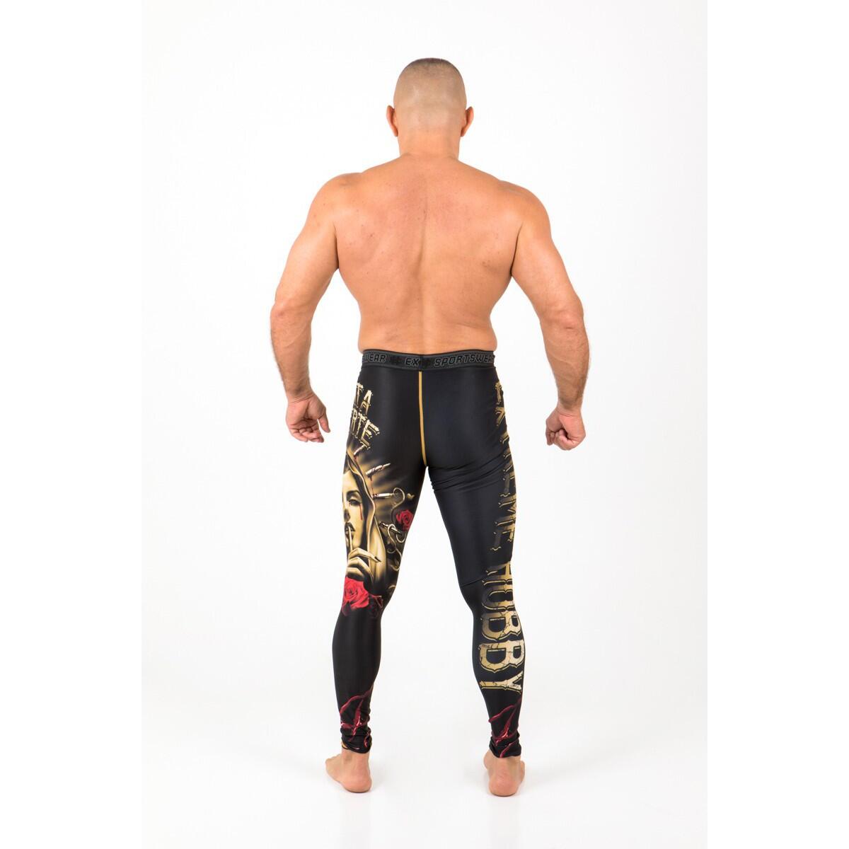 Leggings de sport pour hommes EXTREME HOBBY SANTA MUERTE 5/7