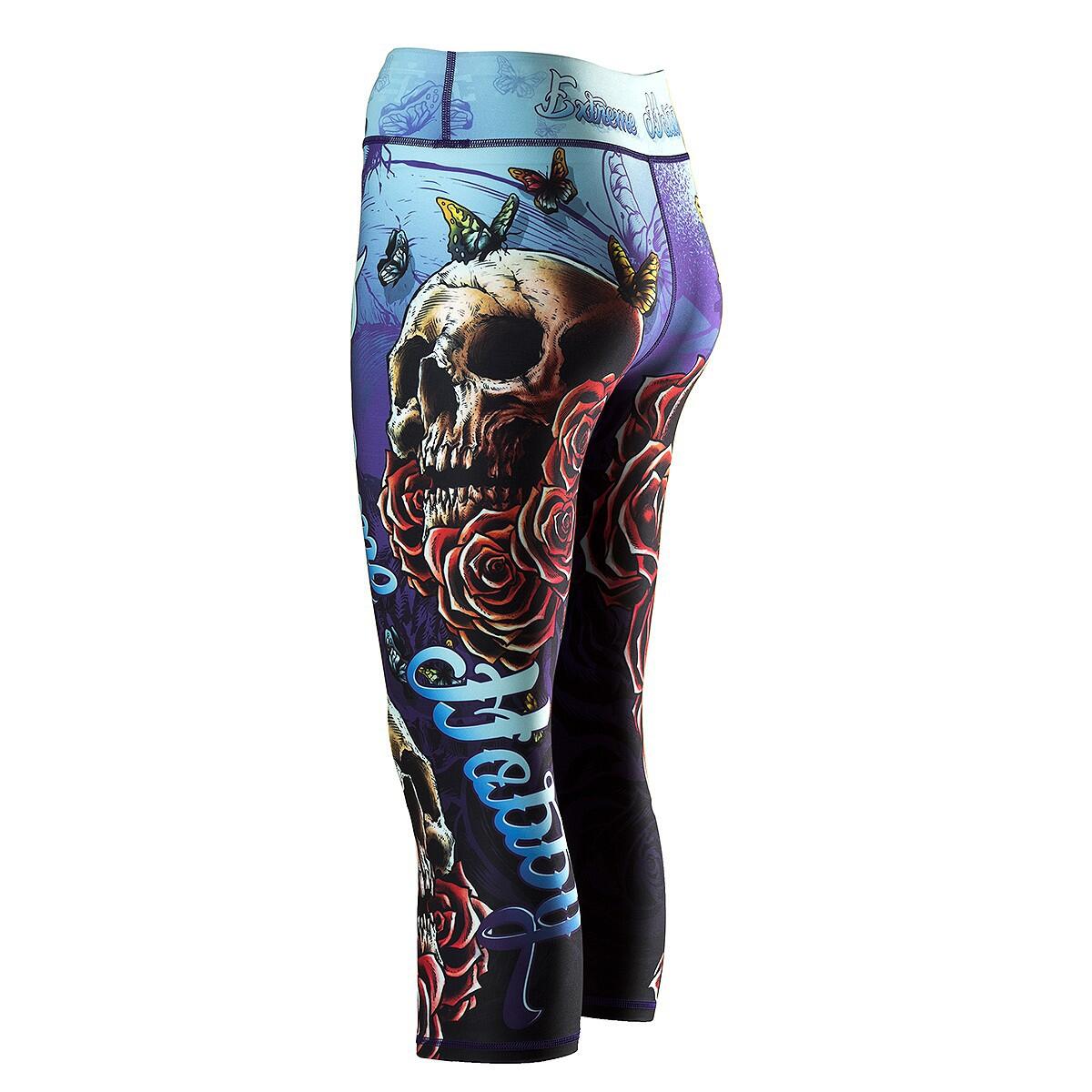 Leggings de sport pour femmes EXTREME HOBBY SKULL 2 3/4 3/6