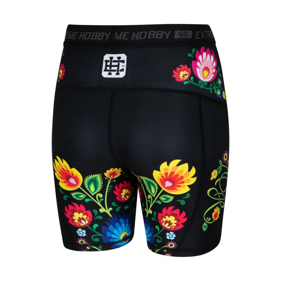 Legginsy sportowe damskie krótkie 1/3 EXTREME HOBBY FOLK