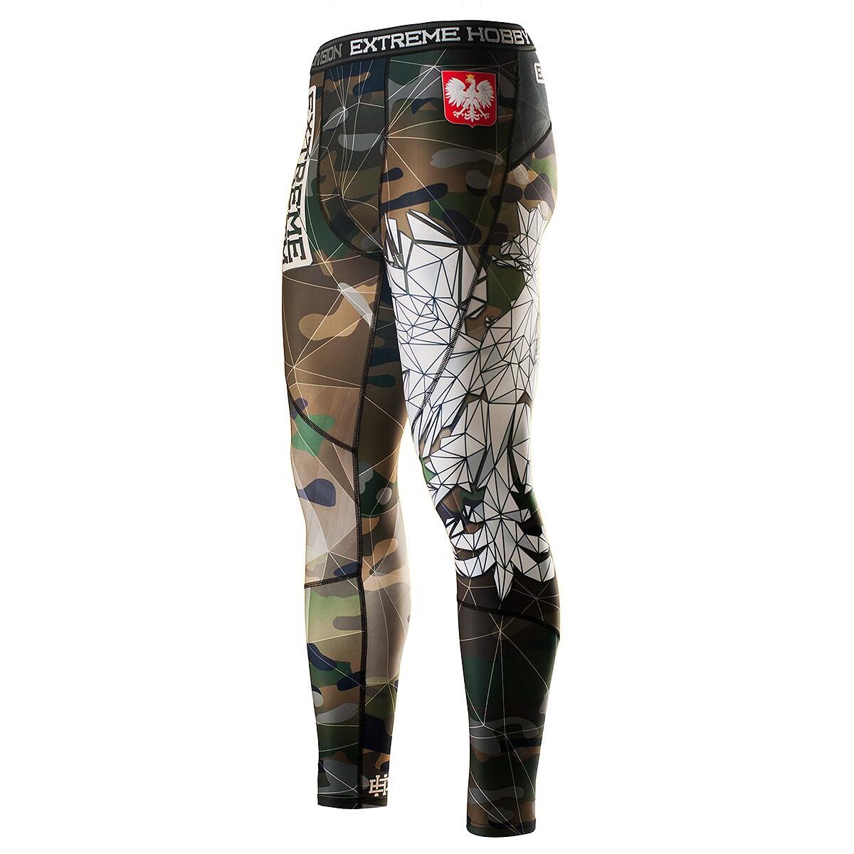 Extreme Hobby - Leggings De Sport Pour Hommes Extreme Hobby Polska Camo - Legging - Marron|vert - 38 S - Decathlon