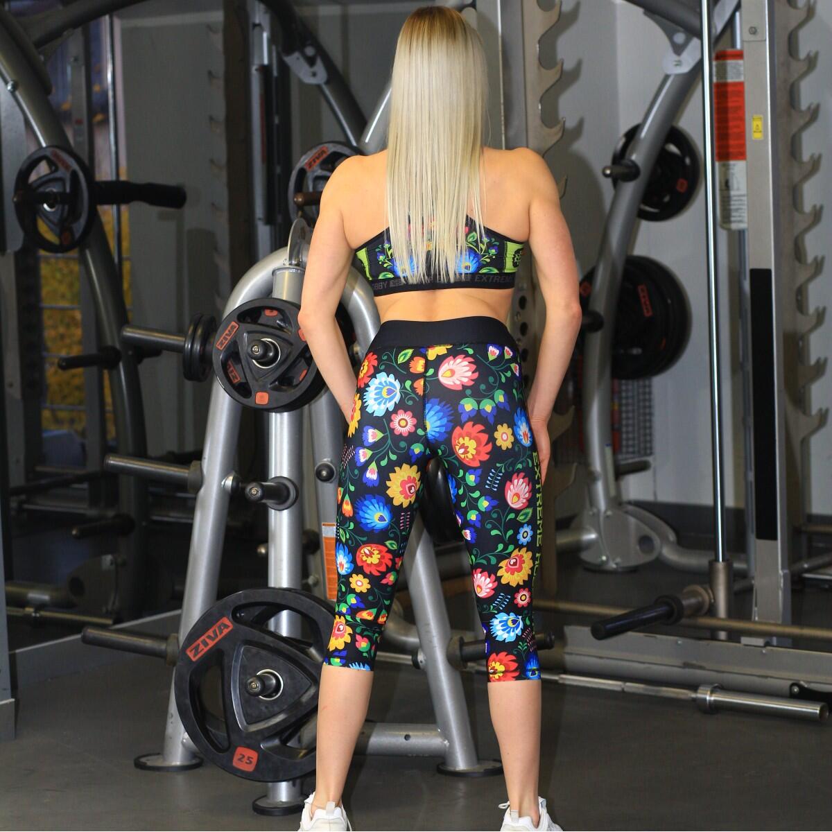 Leggings desportivos para mulher EXTREME HOBBY FOLK 2 3/4 4/7