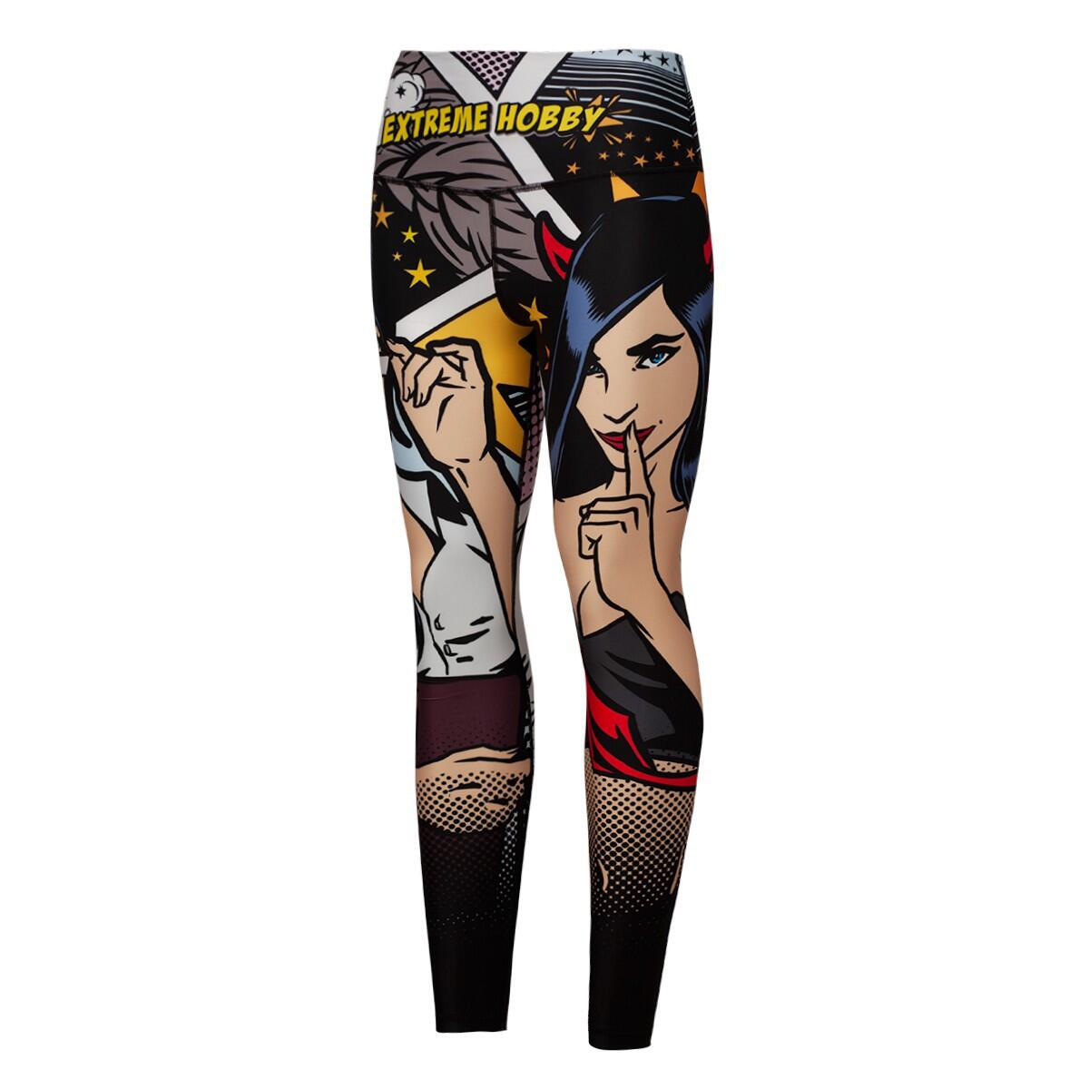 Extreme Hobby - Leggings De Sport Taille Haute Pour Femmes Extreme Hobby Comics - Collant - Multicolore - 36 Xs - Decathlon