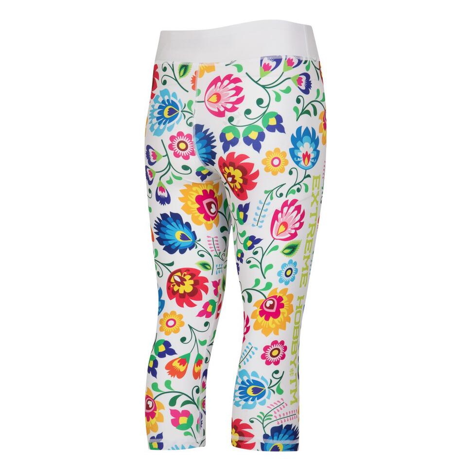 Legginsy sportowe damskie EXTREME HOBBY FOLK 2 3/4