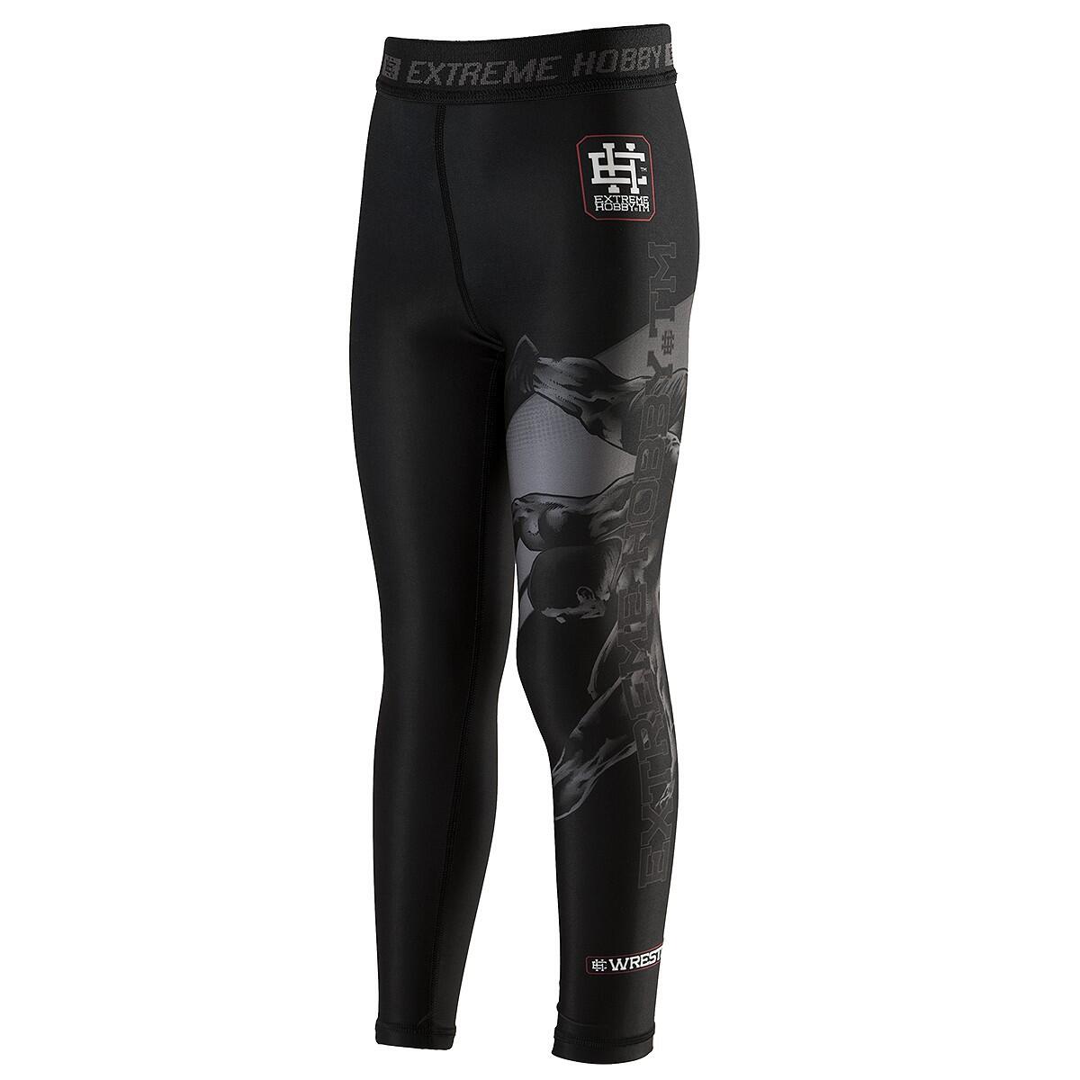 Extreme Hobby - Leggings De Sport Pour Enfants Extreme Hobby Wrestling - Legging - Noir - 10 À 12 Ans - Decathlon