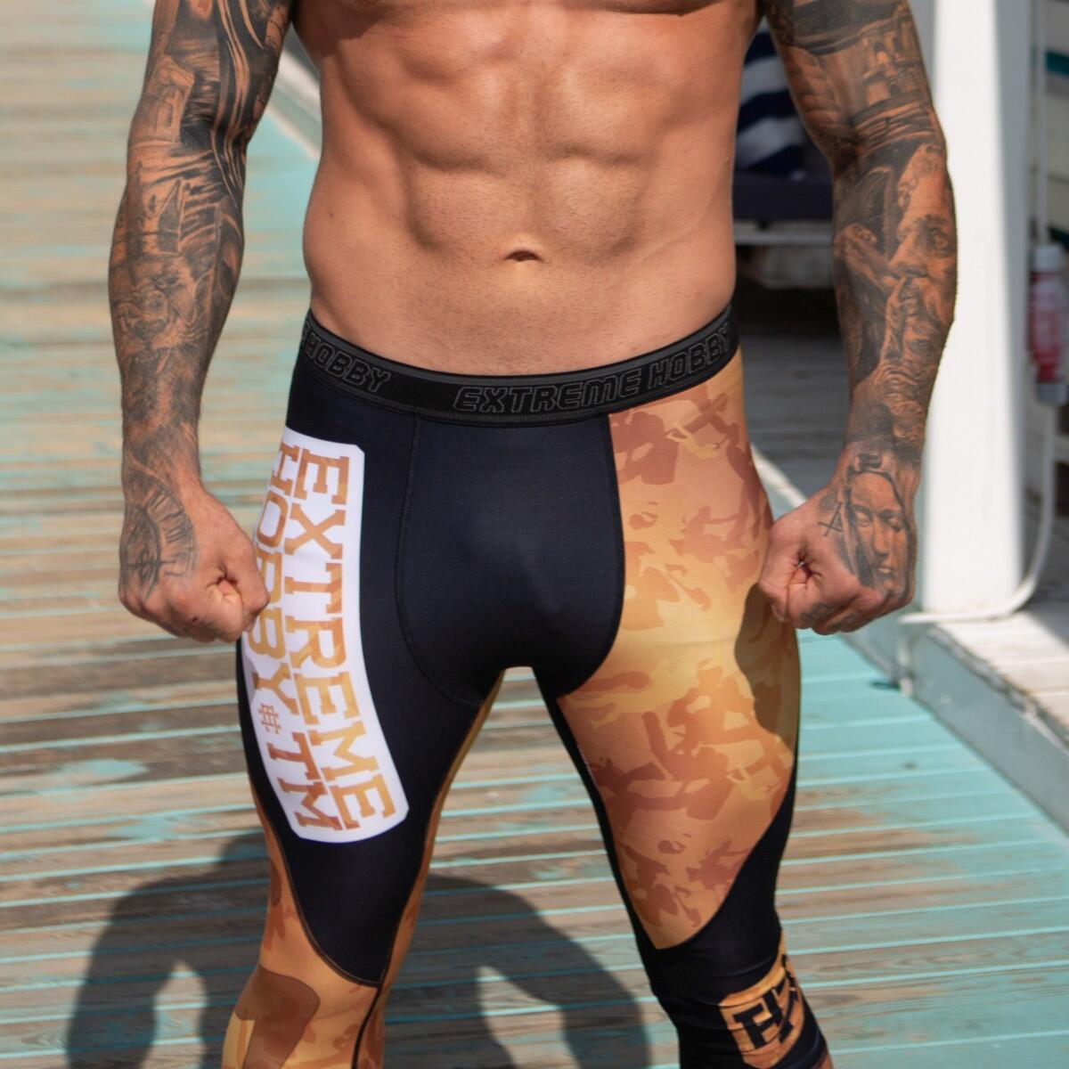 Leggings sportivi da uomo EXTREME HOBBY GOLDEN WARRIOR 5/6