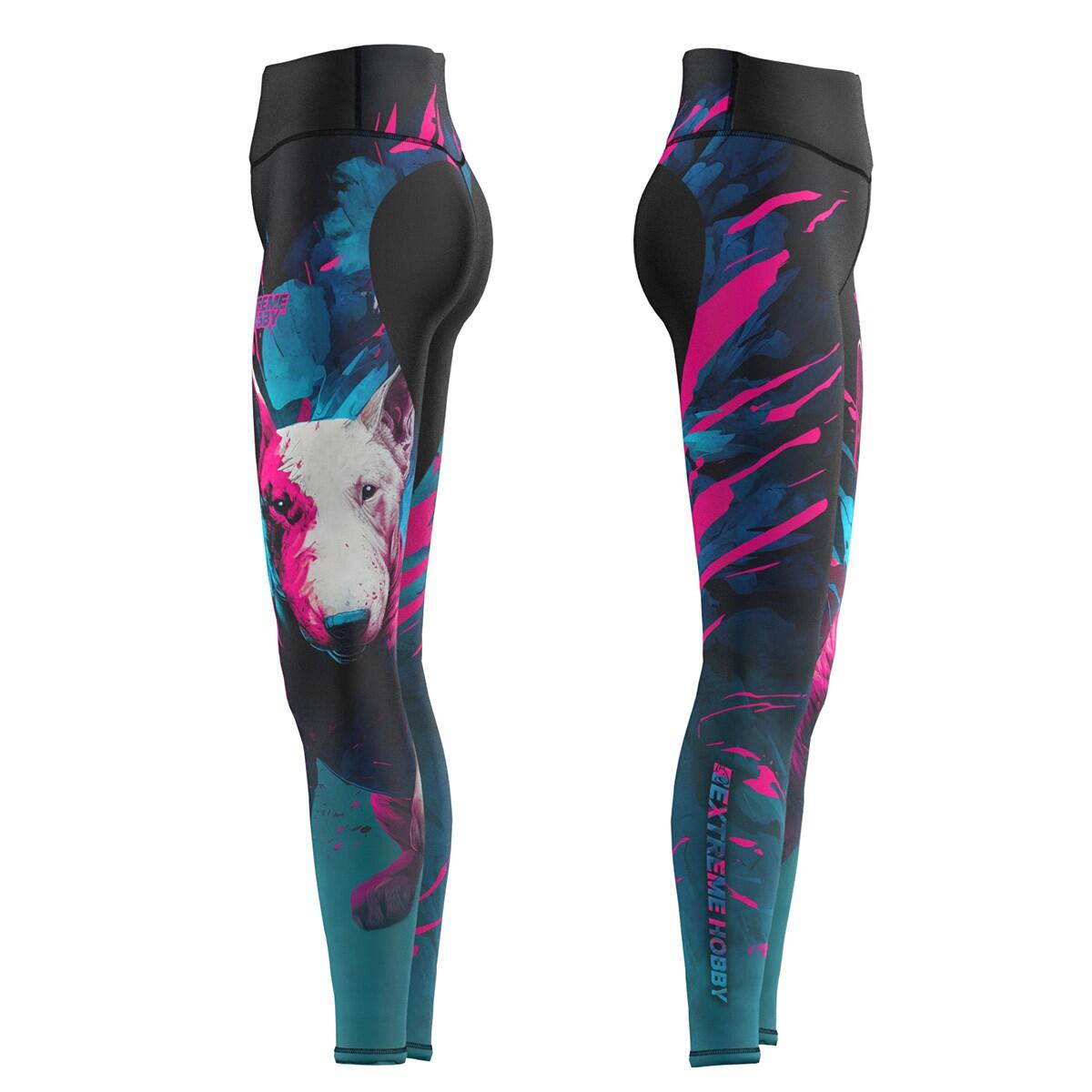 Leggings de sport taille haute pour femmes EXTREME HOBBY VIVID BULL TERRIER 5/7