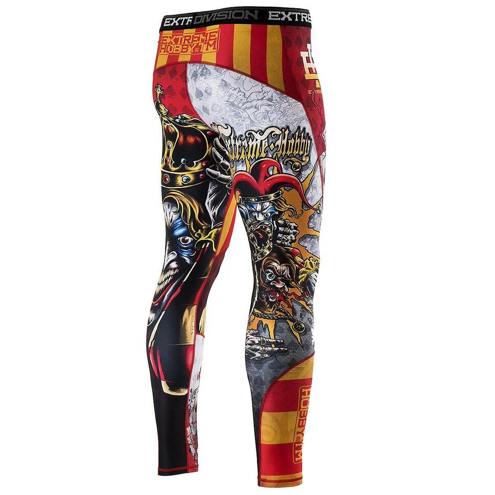 Legginsy sportowe męskie EXTREME HOBBY KILLER CARDS 2