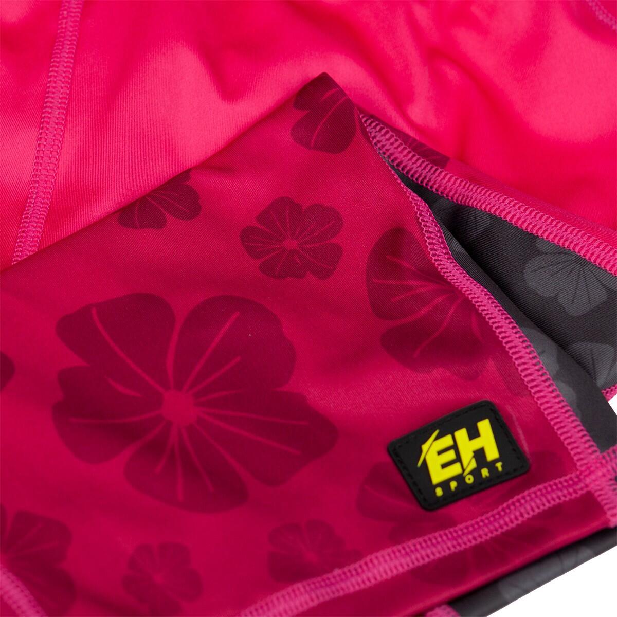 Leggings corti da donna da running EXTREME HOBBY 1/3 FLOWERS 4/6