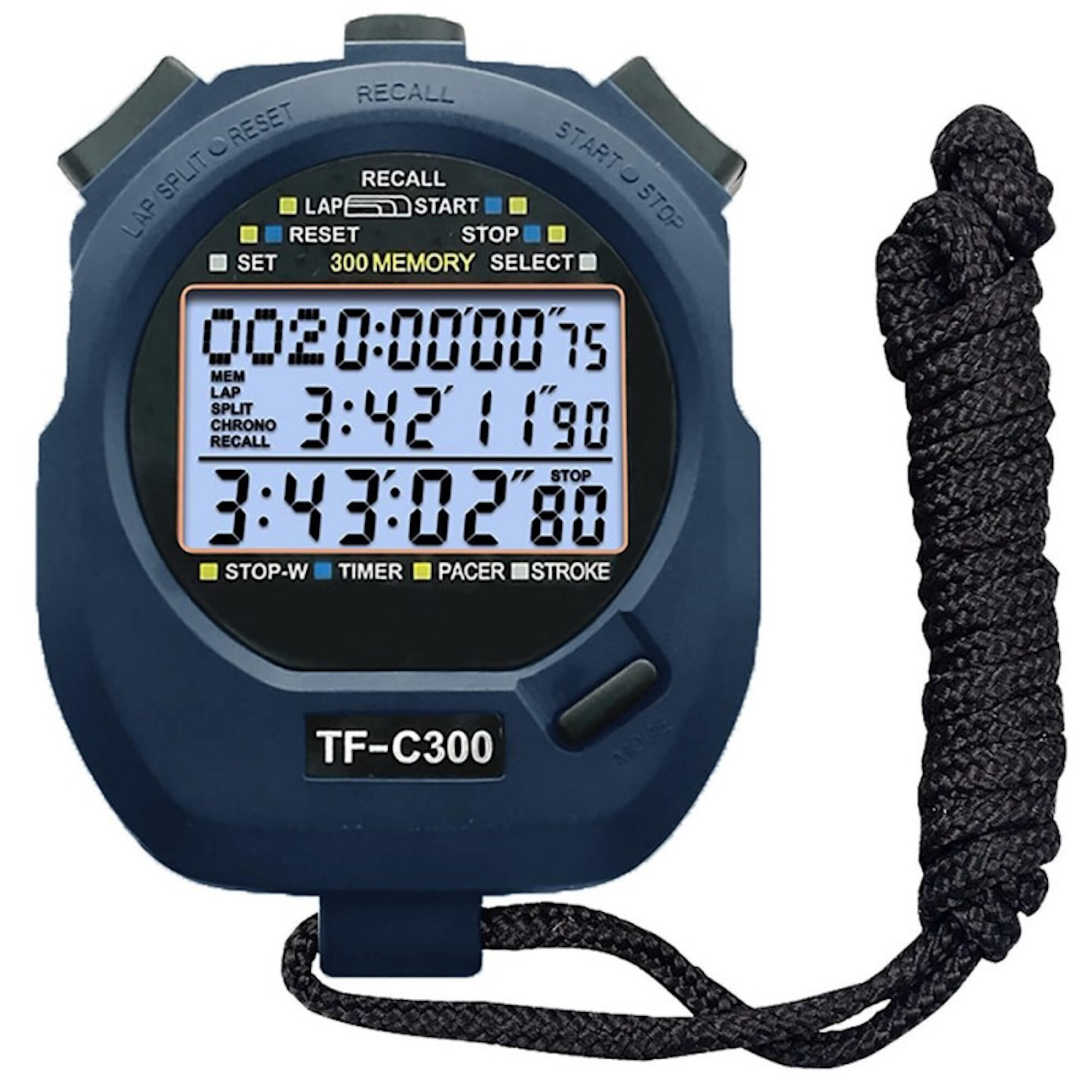 Cronómetro Profesional Race 300 Memorias VITAL SPORT Decathlon