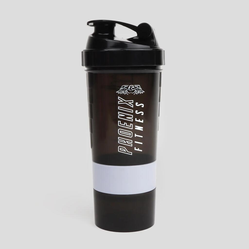 Протеинов шейкър Phoenix Fitness с контейнери