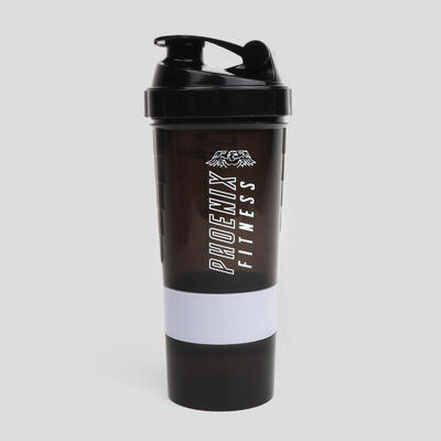 Phoenix fitness eiwitshaker met bakjes